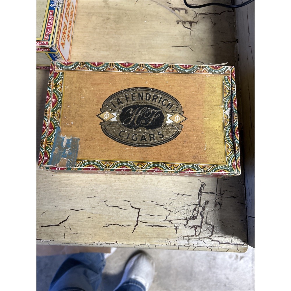 Vintage Tobacco Boxes King Edward the Seventh Mild Tobaccos Empty &La Fendrich - Picture 7 of 12